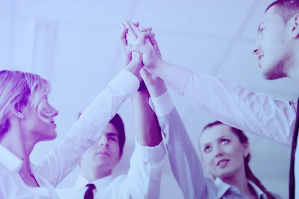 Business People Group Joining Hands Representing Concept Friendship Teamwork Low — Stock Photo, Image