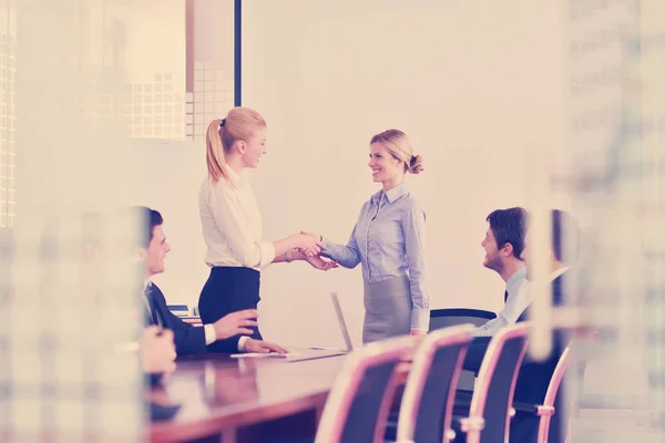 Group Happy Young Business People Meeting Office — Stock Photo, Image