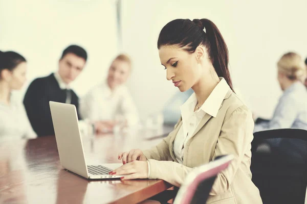 Group Happy Young Business People Meeting Office — Stock Photo, Image