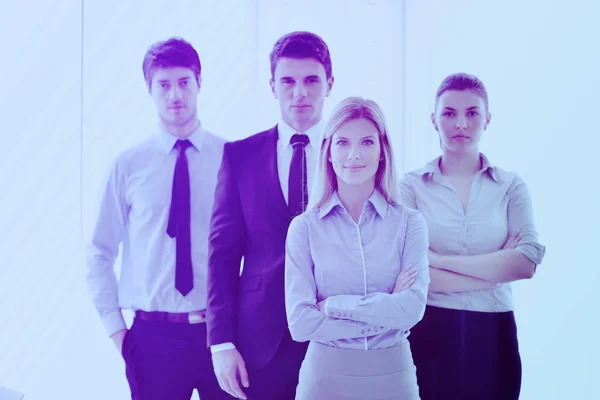 Retrato Del Grupo Del Equipo Gente Negocios Oficina Brillante Moderna —  Fotos de Stock