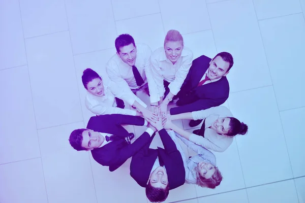 Business People Group Joining Hands Stay Team Circle Representing Concept — Stock Photo, Image