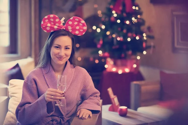 Vrijgezellenfeest Vrouw Portret Spa Centrum — Stockfoto