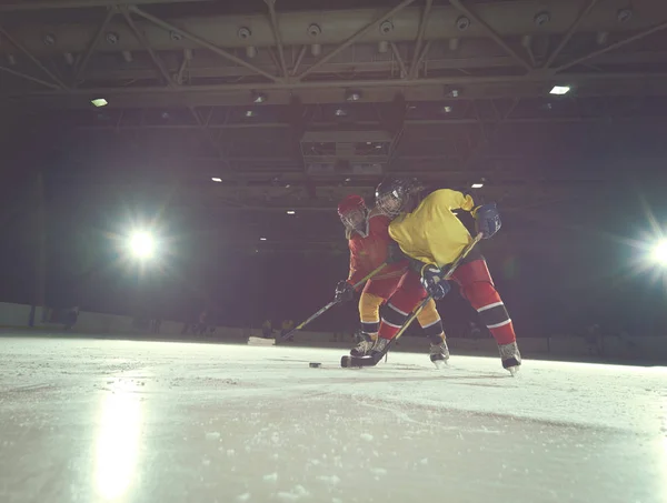 Jugadores Hockey Sobre Hielo Acción Concpet Compteción Negocios Chicas Adolescentes — Foto de Stock