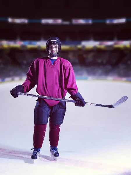 Young Ice Hockey Player Portrait Match — Stock Photo, Image