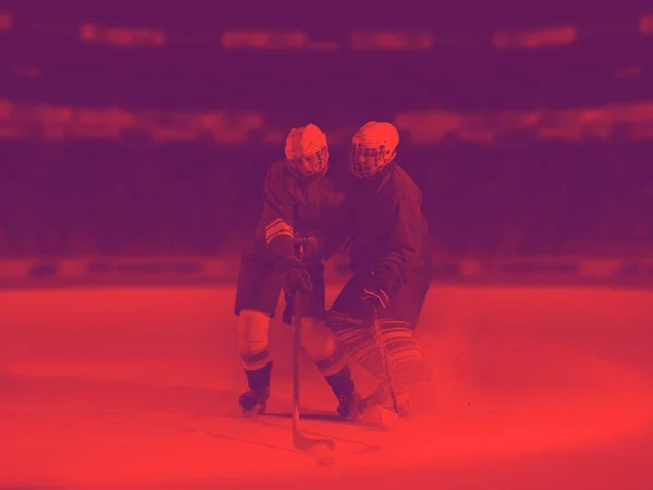 Buz Hokeyi Oyuncuları Yarışma Koncketi — Stok fotoğraf
