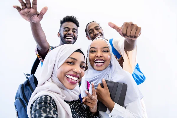 Portret van Afrikaanse studenten groep — Stockfoto