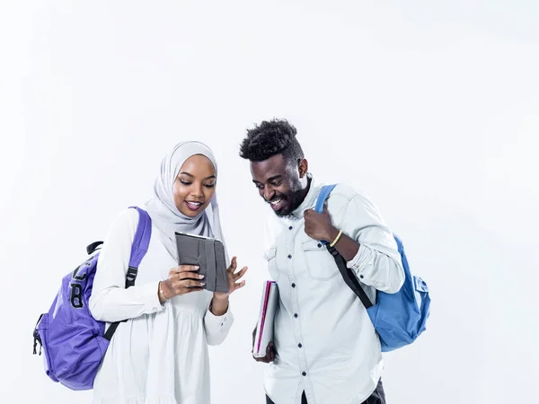 Retrato de estudiantes africanos — Foto de Stock