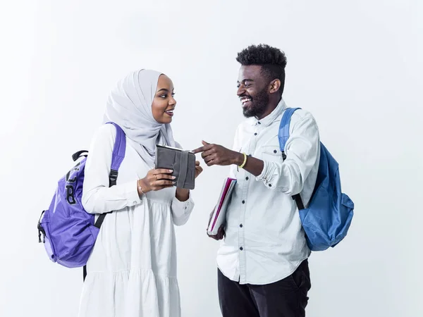 Portret van Afrikaanse studenten — Stockfoto