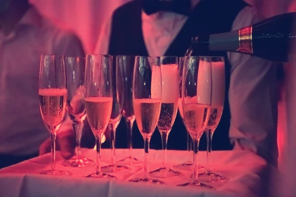 Champagne  in wineglasses — ストック写真