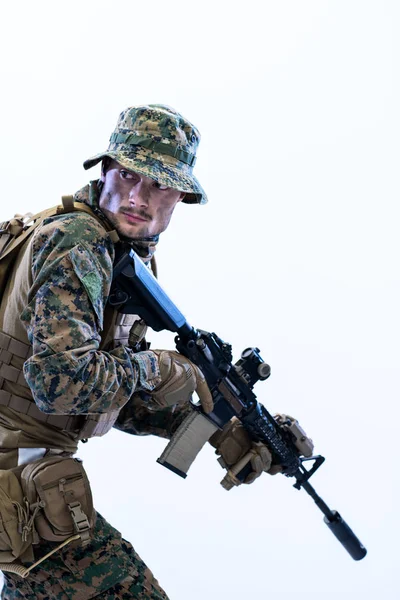 Asker, lazer görüşlü optikleri hedefliyor — Stok fotoğraf