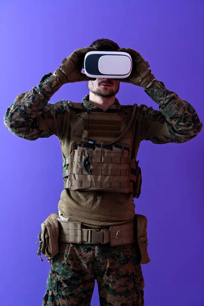 Soldado realidad virtual —  Fotos de Stock
