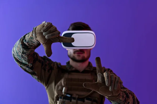 Soldado realidad virtual —  Fotos de Stock