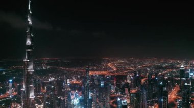 Dubai şehrinin hava manzarası. 