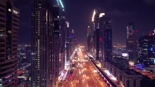 迪拜城的鸟瞰图 — 图库视频影像