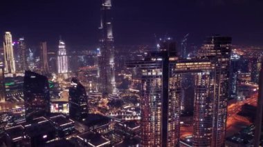 Dubai şehrinin hava manzarası. 