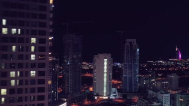 Dubai şehrinin hava manzarası. 