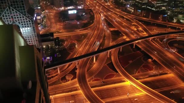 Luchtfoto Van Stad Dubai — Stockvideo