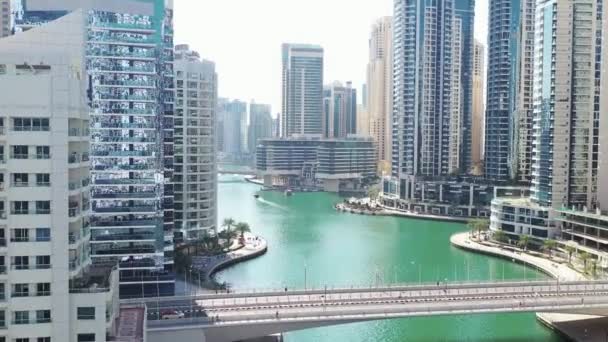 Vista Aérea Ciudad Dubai — Vídeo de stock