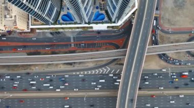 Dubai şehrinin hava manzarası. 