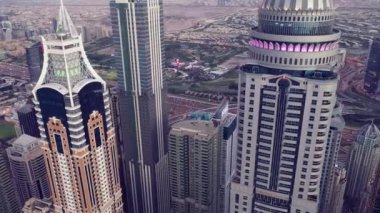 Dubai şehrinin hava manzarası. 