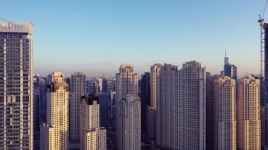 Dubai şehrinin hava manzarası. 