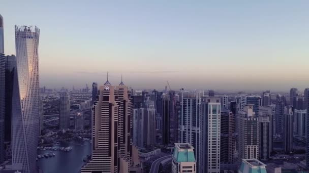 Вид Воздуха Город Дубай — стоковое видео