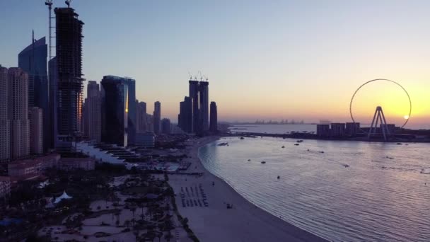 Vista Aérea Ciudad Dubai — Vídeos de Stock