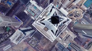 Dubai şehrinin hava manzarası. 