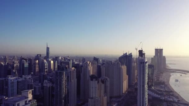 Εναέρια Άποψη Της Πόλης Ντουμπάι — Αρχείο Βίντεο