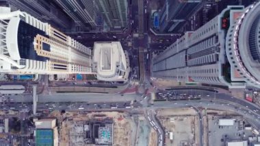 Dubai şehrinin hava manzarası. 