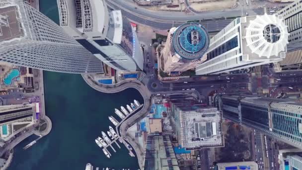 Luchtfoto Van Stad Dubai — Stockvideo