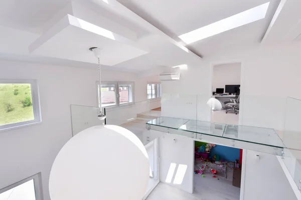 Intérieur Élégant Appartement Luxe Moderne Aire Ouverte Deux Niveaux Avec — Photo