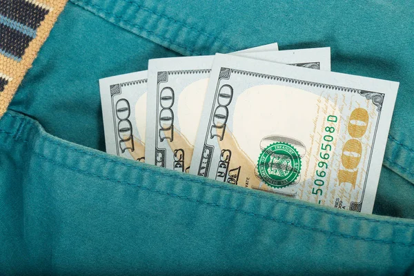 Money in pocket — Stock Photo, Image