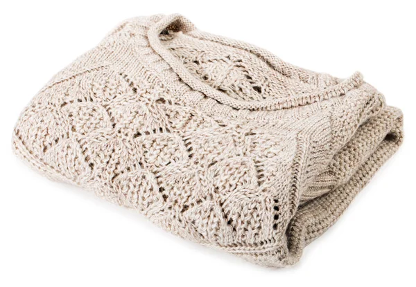 Camisola de lã bege — Fotografia de Stock