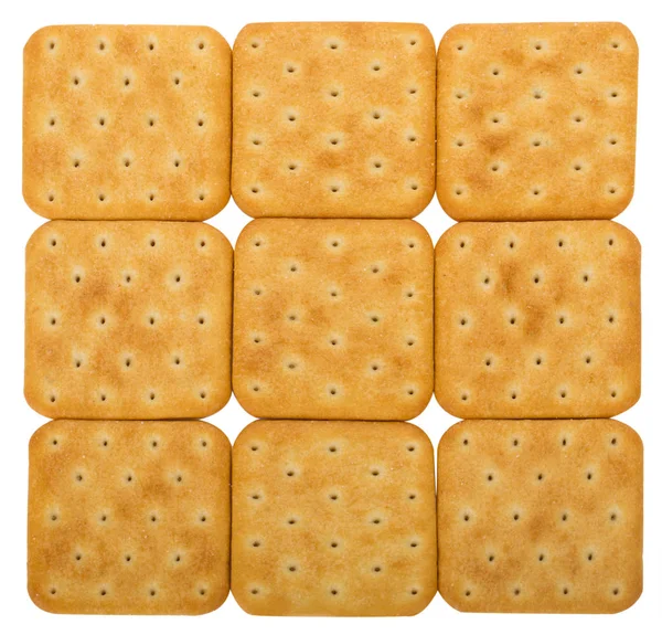 Salt crackers background — Stock Photo, Image