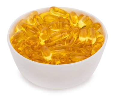 Balık yağı, omega 3 kapsül kase