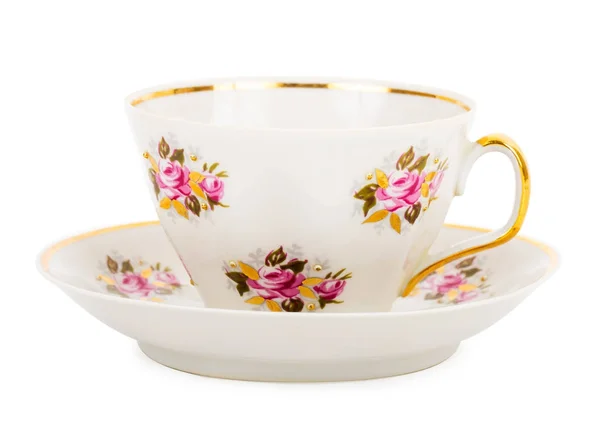 One teacup with saucer — Stock Photo, Image