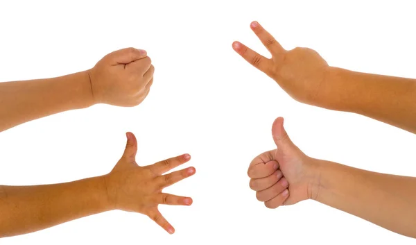 Kind handen gebaren — Stockfoto