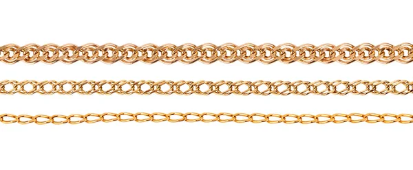Golden chain set — Stock Photo, Image