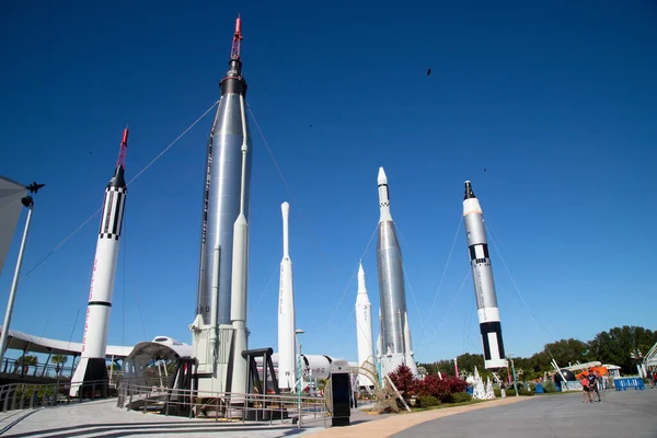 Kennedy Space Center Florida Usa April 2016 Виставка Ракетний Сад — стокове фото
