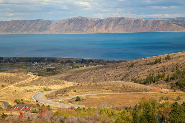 Bear Lake Utah Confine Con Idaho Stati Uniti — Foto Stock