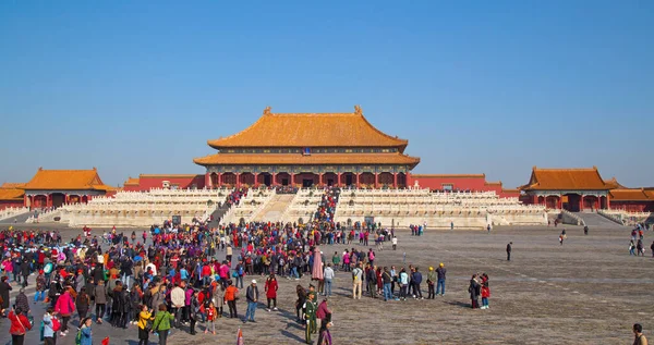 Peking Čína Října 2017 Zakázané Město Čínský Císařský Palác Dynastie — Stock fotografie