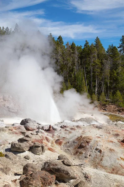 Cuenca Del Géiser Norris Parque Nacional Yellowstone Estados Unidos — Foto de Stock