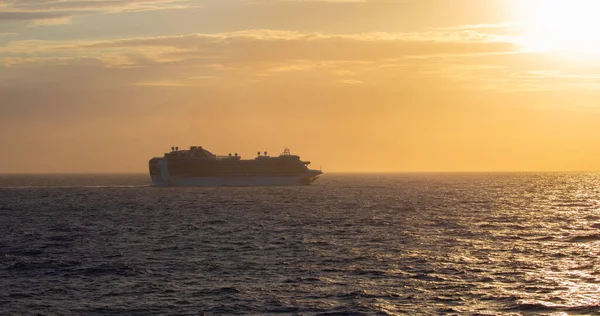 Nassau February Crown Princess Cruising Sunset Caribbean Sea February 2019 — Stock Photo, Image