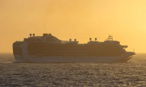 Nassau February Crown Princess Cruising Sunset Caribbean Sea February 2019 — Stock Photo, Image