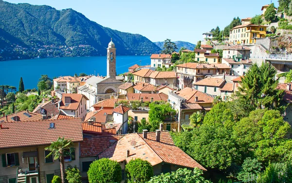 Vista Panorámica Ciudad Cernobbio Lago Como Italia —  Fotos de Stock