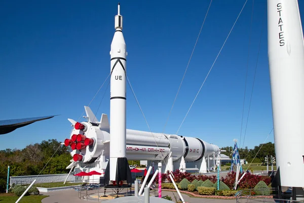 Kennedy Space Center Florida Usa April 2016 Виставка Ракетний Сад — стокове фото