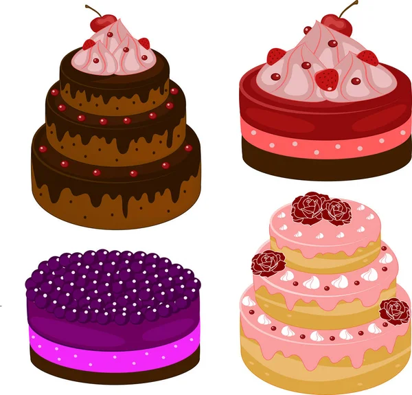 Süße und leckere Kuchen — Stockfoto