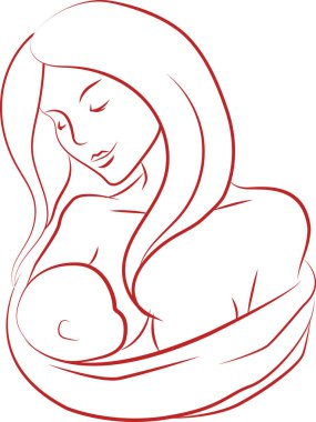 küçük bebek ile anne