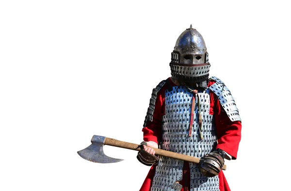 Ortaçağ zırh savaşçı — Stok fotoğraf